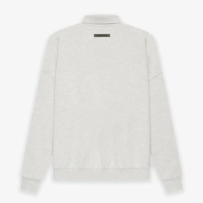 Fear of God ESSENTIALS Long Sleeve Polo Sweatshirt Gray