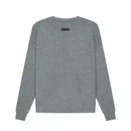 Essentials Overlapped Grey Sweater